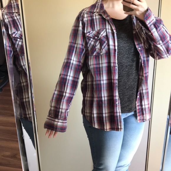 Slimfit plaid button up - Picture 2 of 6